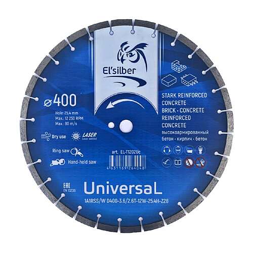 1A1RSS/W D400-3.6/2.6T-12W-25.4H-Z28 Universal concrete
